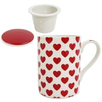 Tasse de 295 ml Coeurs avec filtre