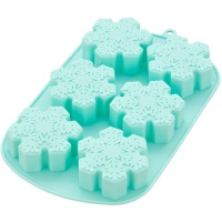 Moule en silicone pour flocons de neige de 27,5 x 17,5 cm - Wilton - 6 cavités