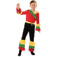 Costume de rumbero rouge pour enfant