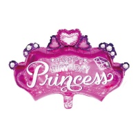 Ballon princesse 73 cm en forme de couronne