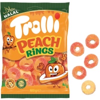 Anneaux de pêche - peach rings - 100 gr