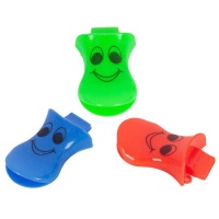 Sifflets visage souriant en couleurs - 3 unités