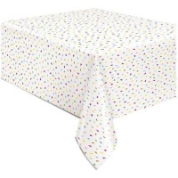 Nappe métallisée avec triangles colorés de 1,37 x 2,13 m