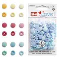 Boutons-pression de 0,9 cm de couleurs unies - Prym - 30 paires