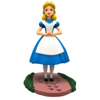 Figurine pour gâteau d'Alice au Pays des Merveilles avec base de 10,5 cm - 1 unité