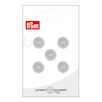 Boutons gris de 1,2 cm avec deux trous - Prym - 5 unités