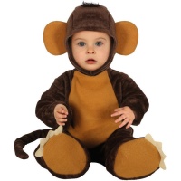 Déguisement de singe marron pour bébé