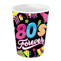 Gobelets Années 80 Forever de 240 ml - 6 unités