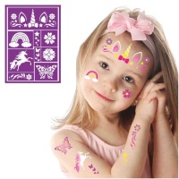 Pochoir pour maquillage de licorne enfant