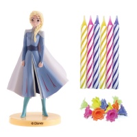 Ensemble pour gâteaux de figurine de Frozen et bougies - Dekora