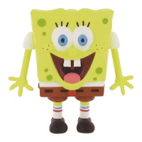 Figurine de Bob l'éponge pour gâteau sourire de 7 cm - 1 unité