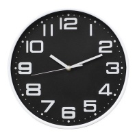 Horloge murale noire de 30 cm - DCasa