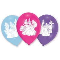 Ballons en latex des Princesses Disney de 22,8 cm - Amscan - 6 unités