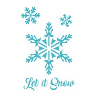 Pochoir Let it Snow de 20 x 28,5 cm - Artis decor - 1 unité