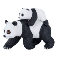 Figurine pour gâteau de panda et bébé de 9 cm