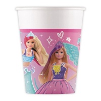 Gobelets en papier Barbie de 200 ml - 8 unités