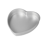 Moule en forme de coeur en aluminium de 30 x 7,5 cm - Decora