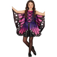 Déguisement de papillon violet pour fille