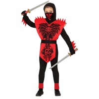 Costume de ninja cobra rouge pour enfant