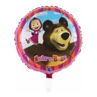 Ballon rond Masha et l'ours de 46 cm - Grabo