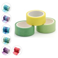 Washi tape tricolore de 3 m - 3 unités