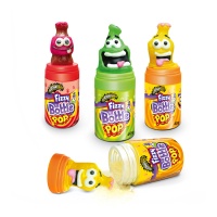 Mini bouteilles avec sucette Fizzy Bottle Pop avec poudre de bonbon de 40 g - 1 unité