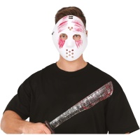 Masque et machette de tueur blanc