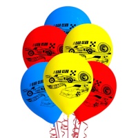 Ballons en latex Hot Wheels - 8 unités