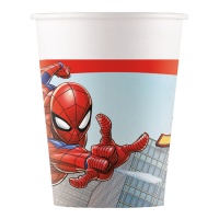 Verres de Spiderman dans la ville de 200 ml - 8 unités