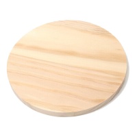 Disque en bois de 15 x 1 cm - 1 unité