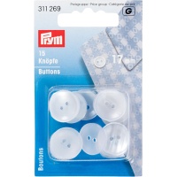 Boutons de 1,7 cm pour chemises et pyjamas - Prym - 15 unités