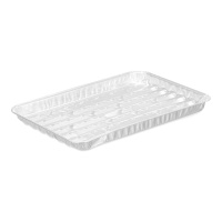 Récipient jetable pour grill de 34 x 23 x 2,5 cm - 4 unités