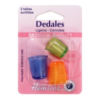 Dés à coudre en silicone de 3 tailles assorties - Hemline - 3 unités