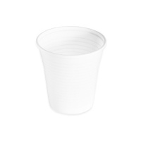 Verres en plastique blanc de 220 ml - 100 unités