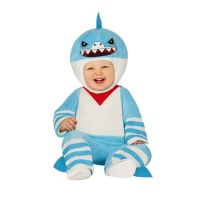 Déguisement de Baby Shark bleu pour bébé