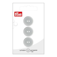 Boutons gris de 1,8 cm avec deux trous - Prym - 3 unités