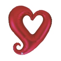 Ballon coeur rouge de 94 cm - Grabo