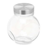 Bocal transparent de 0,46 L avec couvercle