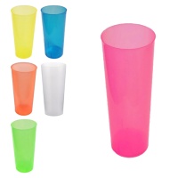 Verres en plastique colorés de 300 ml - paquet de 6