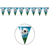 Fanion de football de but bleu - 2,3 m