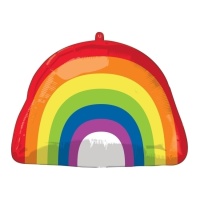 Ballon arc-en-ciel multicolore de 45 x 35 cm - Anagram