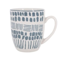 Tasse de 350 ml motif gris bleuté