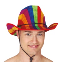 Chapeau de cowboy multicolore