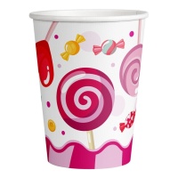 Gobelets Sweet Candy de 250 ml - 8 unités