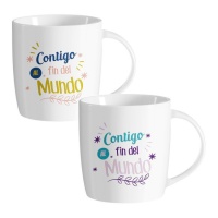 Tasse de 350 ml Avec vous jusqu'à la fin du monde - 1 unité