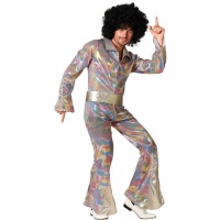 Costume disco multicolore pour homme