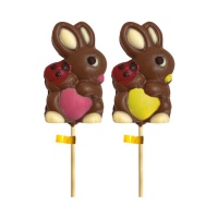 Sucette en chocolat de lapin dodu de 30 g - 1 unité