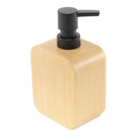 Distributeur de savon effet bois de 16,5 cm