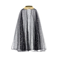 Cape noire en tulle pour enfant