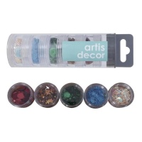 Ensemble de paillettes et perles de Noël - Artis decor - 1 pack